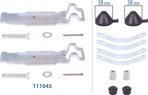 [111090] Caliper Brake Pad Retainer Repair Kit
