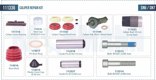 [111336] Caliper Repair Kit