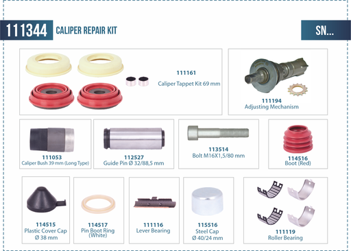 [111344] Caliper Repair Kit (Special)