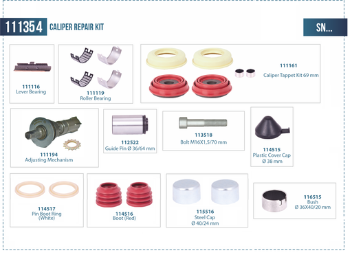 [111354] Caliper Repair Kit (Special)