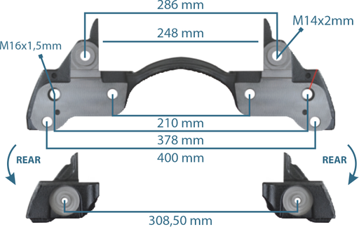 [144133] Caliper Carrier 22.5" Left&Right